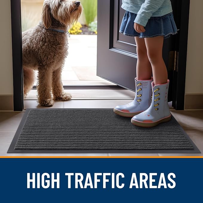 OLANLY Front Door Mat 59x23, Waterproof Heavy-Duty Indoor Outdoor Doormat | - Image 7