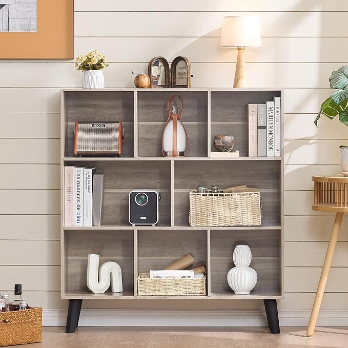 LEYAOYAO 8 Cube Bookshelf, 3 Tier Bookcase - Image 6