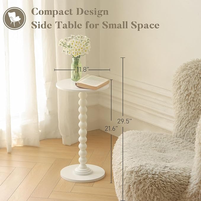 Fultyle Round Side Table, Small Drink Table - Image 4