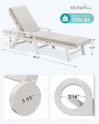 SERWALL Outdoor Chaise Lounge Set of 2 - Image 3