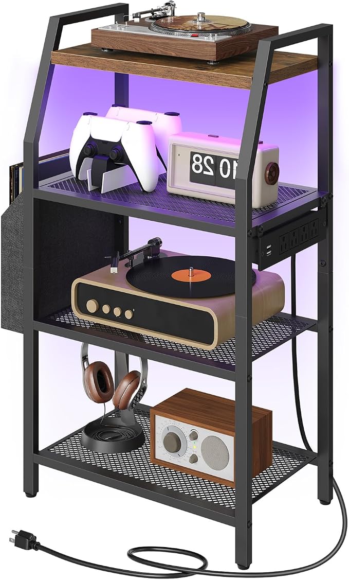 MAHANCRIS 4-Tier AV Media Stand by MAHANCRIS