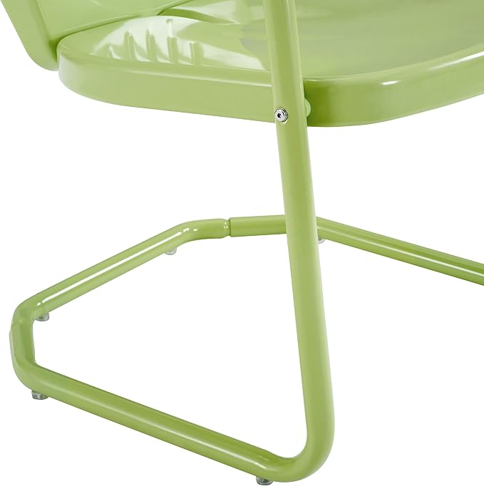 Crosley Furniture Griffith Outdoor Chair, Retro Metal Patio Chairs - Image 14