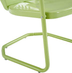 Crosley Furniture Griffith Outdoor Chair, Retro Metal Patio Chairs - Image 14