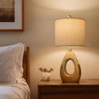 OYEARS 19" Table Lamps Set of 2, Boho Lamps - Image 2