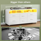 SEDETA 6 Drawer File Cabinet - Image 6