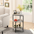 AWQM Faux Marble Table Set, Coffee Table & 2 Side Table, Faux Marble Tabletop - Image 4