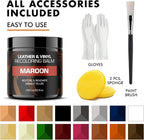 FORTIVO Leather and Vinyl Recoloring Balm Maroon - Image 4