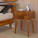 Bme Caden Solid Wood Nightstand/Side Table/End Table, Fully Assembled, by Bme