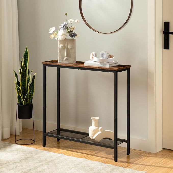 HOOBRO 29.5" Narrow Console Table, Small Entryway Table - Image 4