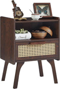 Lerliuo Rattan Nightstand, Bedside Table by Lerliuo