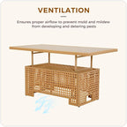 Grand patio 7-Piece Patio Wicker Furniture Set - Image 8