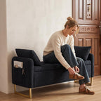 48" End of Bed Bench, Modern Storage Benches - Image 6