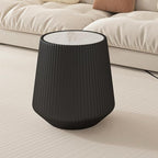 19.68" Round Marble End Table, Modern Cup Shaped Side Table - Image 4
