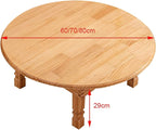 Folding Round Korean Solid Wood Table: Ideal - Image 3