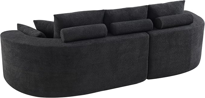 106'' Sectional Curved Sofa Sponge Couch - Image 5