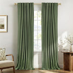 Faux Linen Total Blackout Curtains by 100BlackoutShield