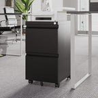 Letaya 2 Drawer Mobile File Cabinet - Image 9