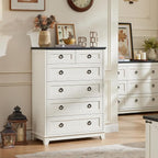 Joaxswe Farmhouse 6 Drawer Dresser - Image 8