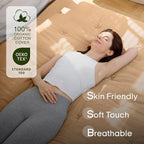 ZonLi Japanese Floor Futon Mattress Twin Size 75"x 39", 100% Cotton Cover 2.5'' - Image 2