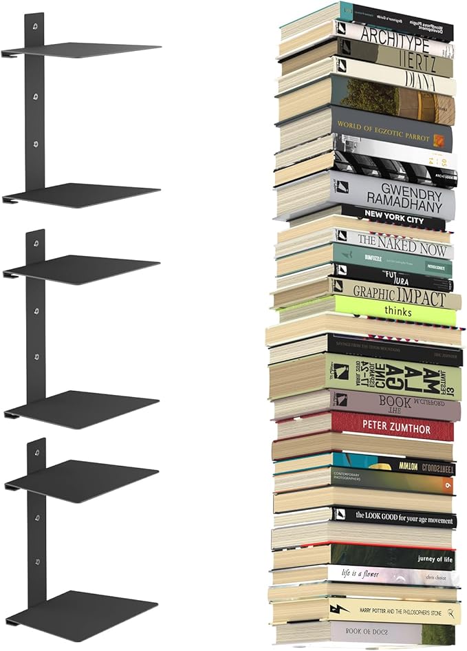 Mefirt Invisible Floating Bookshelves by Mefirt