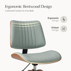 HULALA HOME Faux Leather Home Office Chair - Image 5