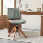 HULALA HOME Faux Leather Home Office Chair by HULALA+HOME