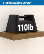 LEOPO Black 20-Pack 8 inch Floating Shelf Brackets, Hidden Shelf Bracket - Image 5