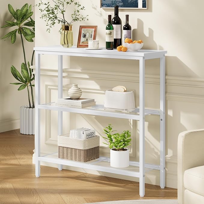 HOOBRO 29.5" Narrow Console Table, 3 Tier Entryway Table - Image 4