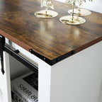 White Farmhouse Entryway Table, Rustic Hallway Table - Image 7