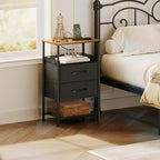 JARHETUN Nightstand Set of 2, Night Stands - Image 2