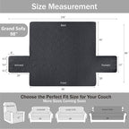 Quilted Grand Sofa Covers for 4 Cushion Couch, Couch Cover for Grand Sofa - Image 7