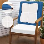 HEBE Outdoor Cushion Covers 12 Pcs, Stretch Patio Sofa Couch Cushion Cover | - Image 4