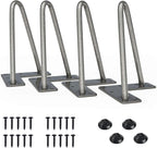 SMARTSTANDARD 6 Inch Heavy Duty Hairpin Furniture Legs, Metal Home DIY Projects by SMARTSTANDARD