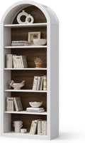 LITTLE TREE 6-Tier Bookcase, Large Freestanding Wooden Open Bookcase Bookshelf by LITTLETREE