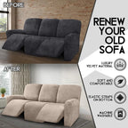ULTICOR Velvet 8-Pieces Recliner Sofa Covers Stretch Reclining Couch Covers - Image 5