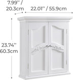 Teamson Home Versailles 22" x 24" Bathroom Wall Cabinet - Image 2