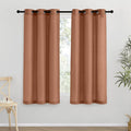 NICETOWN Caramel Short Linen Curtains by NICETOWN