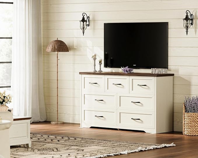 AODK Farmhouse 7 Drawer Dresser - Image 6