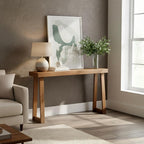 Plank+Beam Solid Wood Console Table, 56 Inch, Sofa Table, Narrow Entryway Table - Image 3