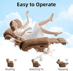 EBELLO 2-Piece Manual Recliner Sofa Set, Faux Leather Message Single Recliner - Image 7