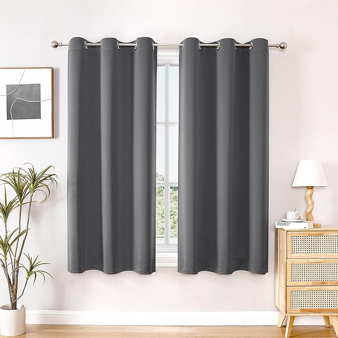 ChrisDowa Blackout Curtains for Bedroom and Living Room 63 Inches Long | 2 by ChrisDowa