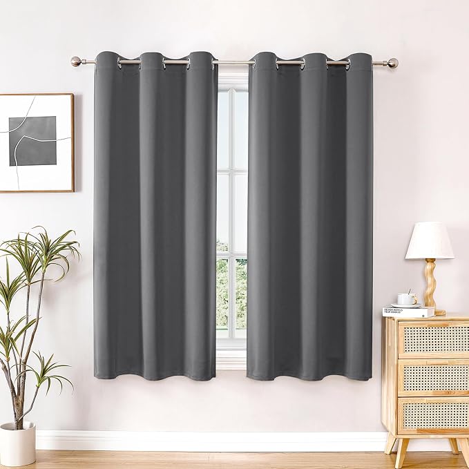 ChrisDowa Blackout Curtains for Bedroom and Living Room 40 Inches Long | 2 by ChrisDowa