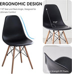 5-Piece 35.5" Round Dining Table Set, Small Kitchen Table Chairs Set of 4 - Image 5