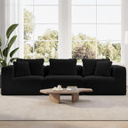 Novilla 106" Modular Sectional Sofa, Modern Cloud Sectional Couch by Novilla