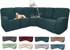 100% Waterproof Sectional Recliner Couch Covers by ROFASVCO