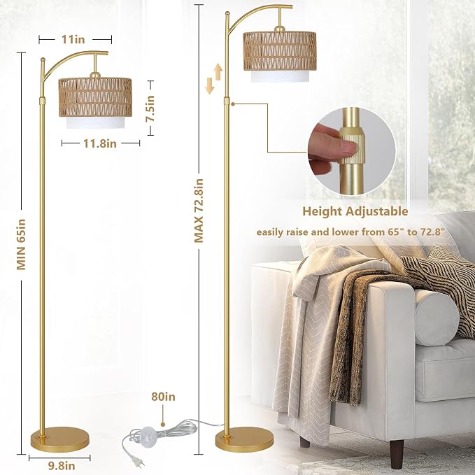 Gold Floor Lamps for Living Room - Image 4