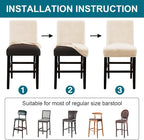 Turquoize Bar Stool Covers 4 Pack Bar Stool Covers - Image 5