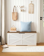 CHOEZON Storage Chest, 43.3" Toy Chest Storage, Farmhouse Storage Bench - Image 2