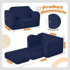 MeMoreCool Toddler Corduroy Chair – 2-in-1 Foldable Sofa Bed, Lightweight & - Image 3