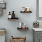 RYOFOBETTO Small Floating Shelf, 6 X 9 Inches Farmhouse Wall Shelves - Image 6